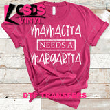 DTF Transfer -  DTF004137 Mamacita Needs a Margarita White
