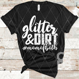 DTF Transfer -  DTF004140 Glitter & Dirt White