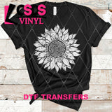 DTF Transfer -  DTF004149 Sunflower White