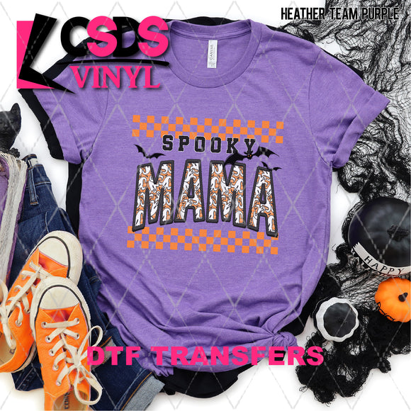 DTF Transfer - DTF004162 Spooky Mama Faux Embroidery