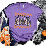 DTF Transfer - DTF004162 Spooky Mama Faux Embroidery