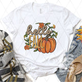 DTF Transfer - DTF004165 Hello Fall Pumpkin