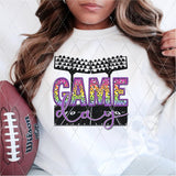 DTF Transfer - DTF004166 Colorful Game Day Stadium Faux Embroidery