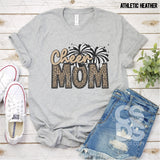 DTF Transfer - DTF004167 Cheer Mom Leopard Faux Embroidery