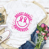 DTF Transfer - DTF004174 Breast Cancer Awareness Smile
