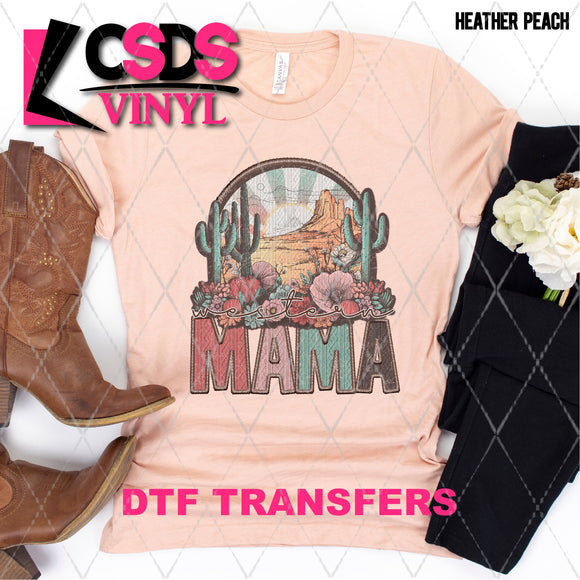 DTF Transfer - DTF004198 Western Mama Faux Embroidery