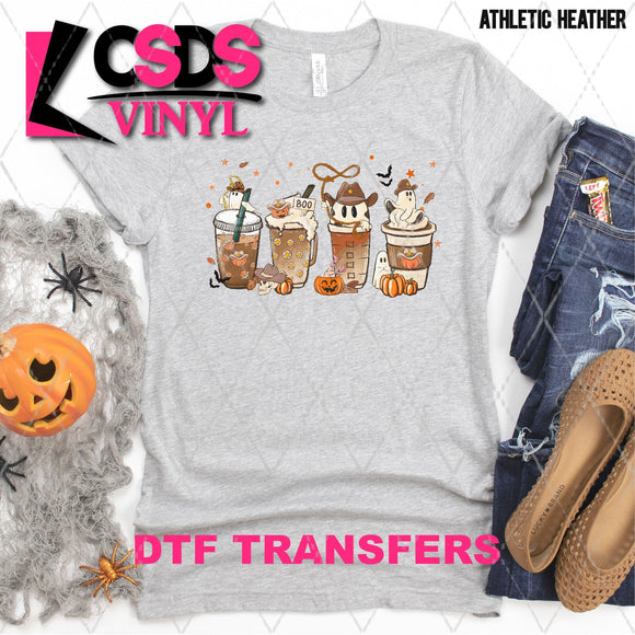 DTF Transfer - DTF004222 Western Halloween Coffee Set