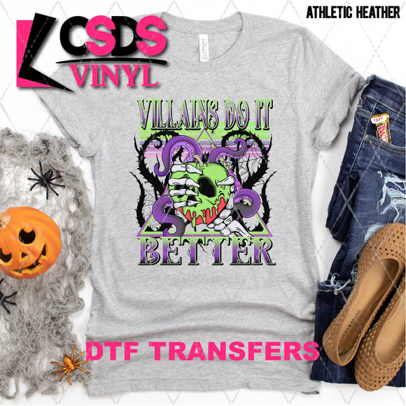 DTF Transfer - DTF004286 Villains Do It Better