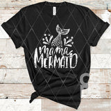 DTF Transfer -  DTF004345 Mama Mermaid White