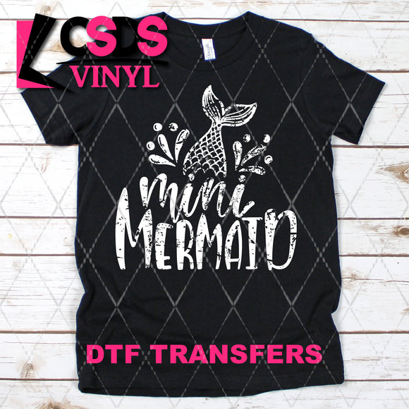 DTF Transfer -  DTF004346 Mini Mermaid White