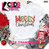 DTF Transfer - DTF004354 Merry Christmas Doodle Letters