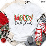 DTF Transfer - DTF004354 Merry Christmas Doodle Letters