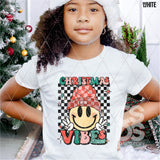 DTF Transfer - DTF004363 Christmas Vibes Vertical Smile