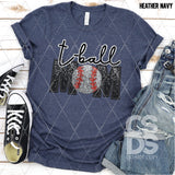 DTF Transfer - DTF004418 T-Ball Mom Faux Sequins