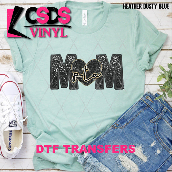 DTF Transfer - DTF004423 PTA Mom Faux Sequins