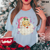 DTF Transfer - DTF004443 Jolly White Santa Faux Sequins