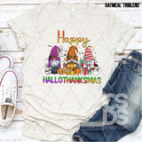 DTF Transfer - DTF004525 Happy Hallothanksmas Gnomes