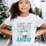 DTF Transfer - DTF004626 Retro Let it Snow Snowman