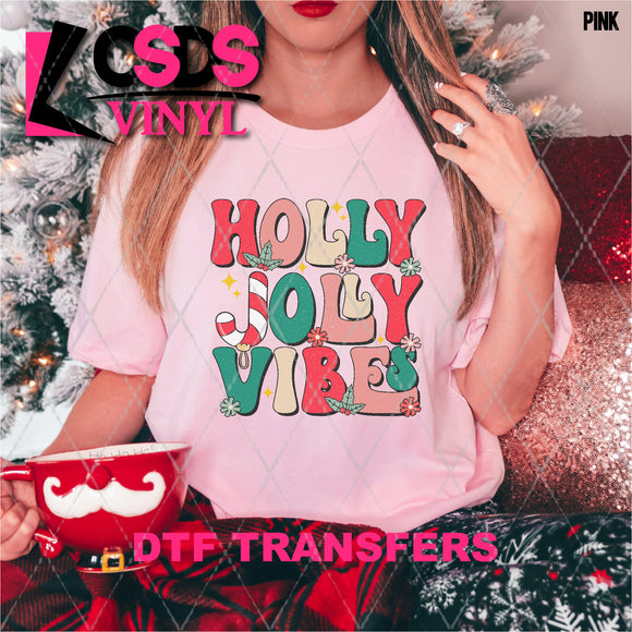 DTF Transfer - DTF004630 Retro Holly Jolly Vibes