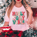 DTF Transfer - DTF004630 Retro Holly Jolly Vibes