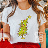 DTF Transfer - DTF004646 Leaning Christmas Tree
