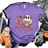 DTF Transfer - DTF004656 Retro One Spooktacular Teacher