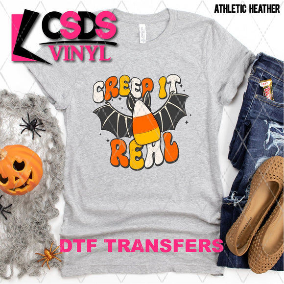 DTF Transfer - DTF004657 Creep It Real Candy Corn Bat