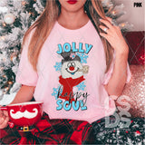 DTF Transfer - DTF004717 Jolly Soul Snowman Faux Embroidery