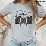 DTF Transfer - DTF004751 Drippy Football Mom Faux Embroidery/Glitter