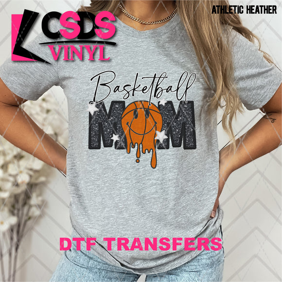 DTF Transfer - DTF004753 Drippy Basketball Mom Faux Embroidery/Glitter