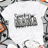 DTF Transfer - DTF004764 Spooky Mom Spider Web Faux Embroidery