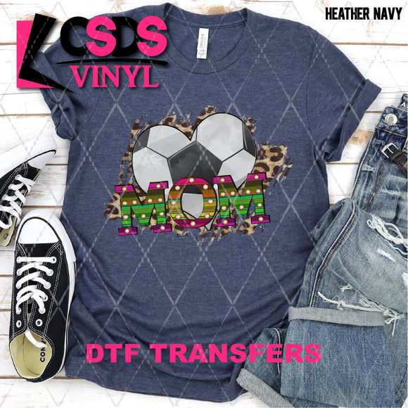 DTF Transfer - DTF004767 Serape and Leopard Soccer Mom