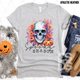 DTF Transfer - DTF004777 Spooky Season Floral Skull