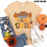 DTF Transfer - DTF004824 Thanks Giving Faux Embroidery