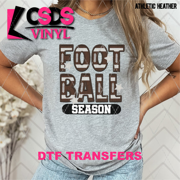 DTF Transfer - DTF004843 Football Season Faux Embroidery