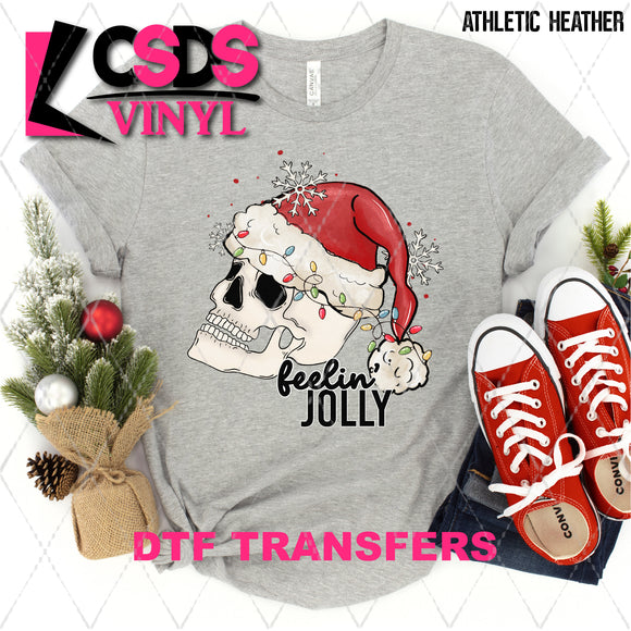 DTF Transfer - DTF004845 Feeling Jolly Santa Skeleton
