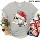 DTF Transfer - DTF004845 Feeling Jolly Santa Skeleton