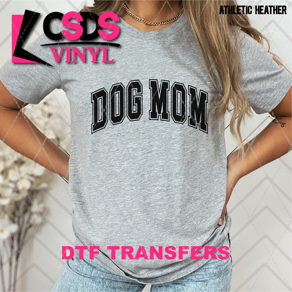 DTF Transfer - DTF004879 Dog Mom Varsity Black