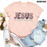 DTF Transfer - DTF004896 Jesus The Way The Truth The Life Faux Embroidery/Sequins