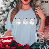 DTF Transfer - DTF004900 Triple Pink Santa