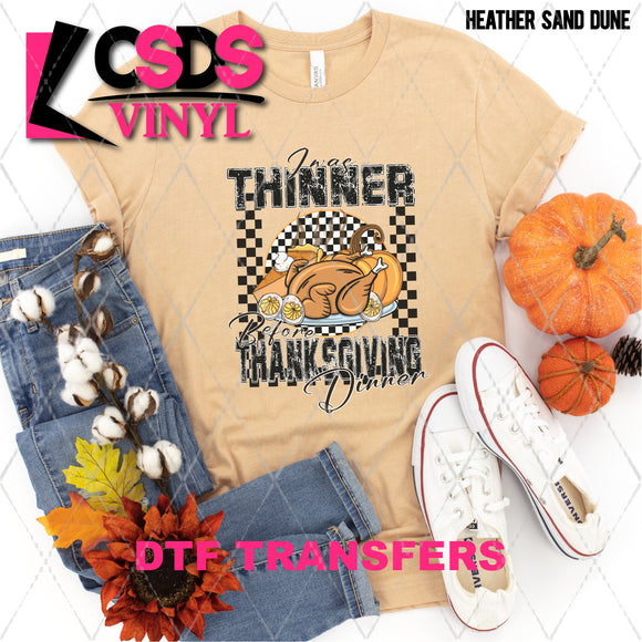 DTF Transfer - DTF004918 Thinner Before Thanksgiving Dinner