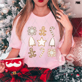DTF Transfer - DTF004944 Christmas Cookie Grid