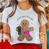 DTF Transfer - DTF004988 Out Here Lookin' like a Snack Gingerbread Man