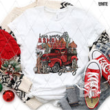 DTF Transfer - DTF005021 Have Yourself a Small Town Christmas Vintage Truck