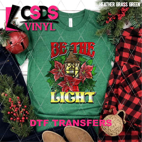 DTF Transfer - DTF005025 Be the Light Christmas Poinsettias