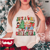 DTF Transfer - DTF005046 Just a Girl who Loves Christmas