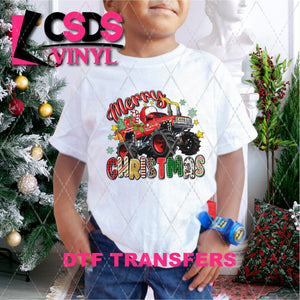 DTF Transfer - DTF005074 Merry Christmas Monster Truck