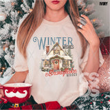 DTF Transfer - DTF005091 Winter Wishes & Snowflake Kisses