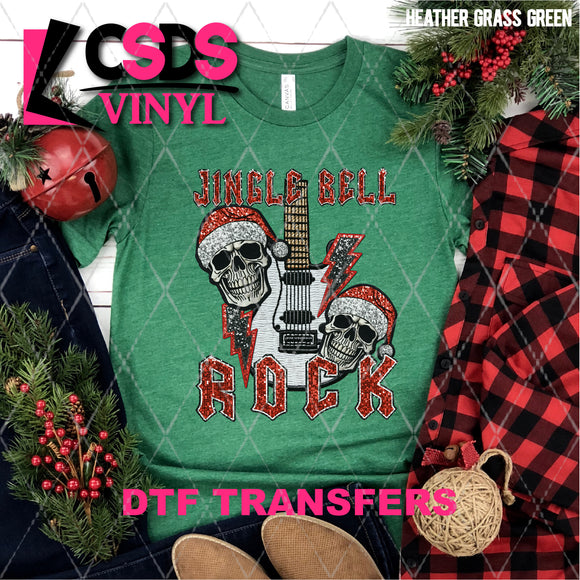 DTF Transfer - DTF005119 Jingle Bell Rock Faux Glitter/Sequins