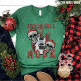 DTF Transfer - DTF005120 Jingle Bell Rock Faux Glitter/Sequins Sleeve